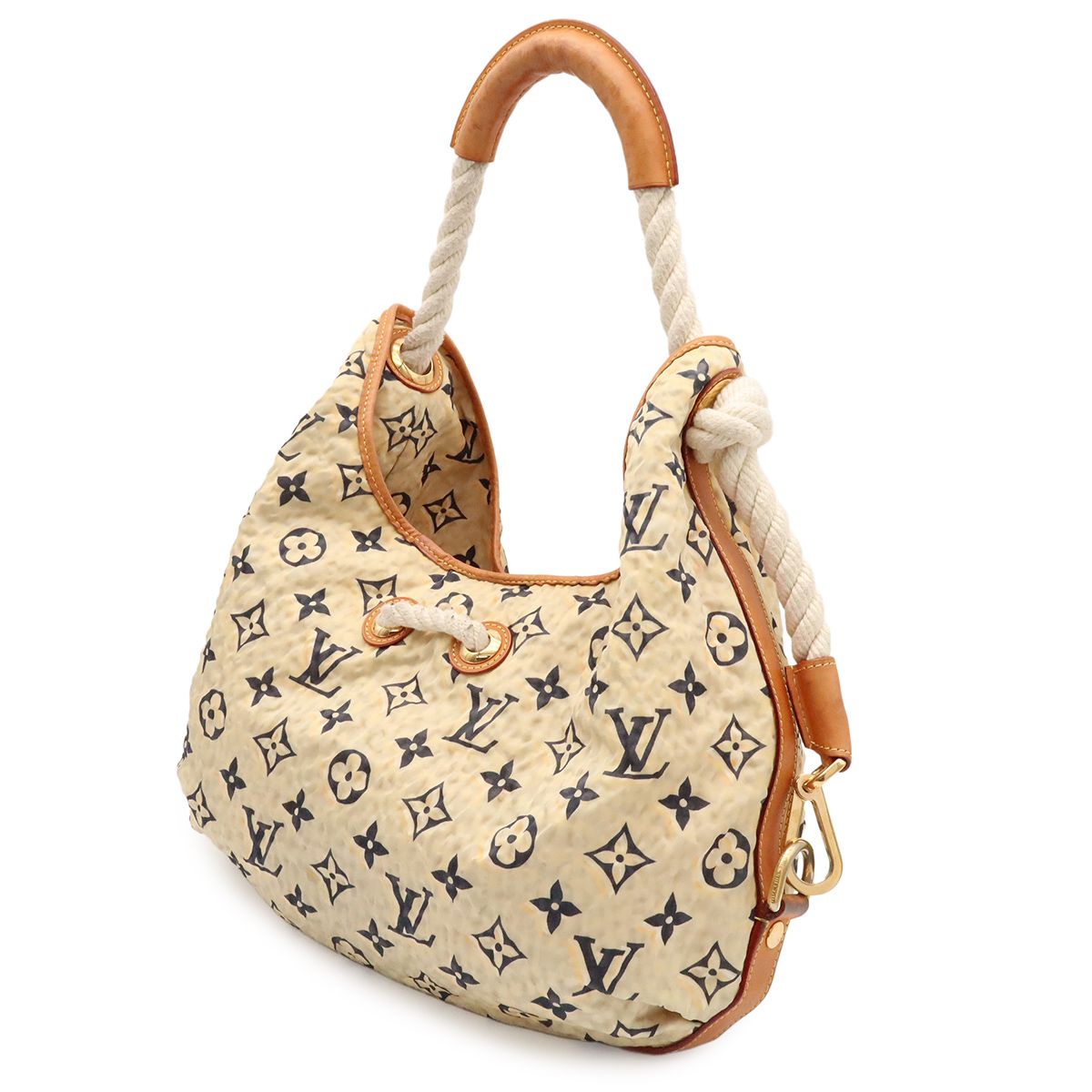 Louis Vuitton Cruise Line MM Shoulder Bag Rope Nylon Beige — view 2