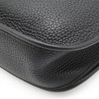 Hermes Evelyne I 1 PM Shoulder Bag Togo Leather Black Silver — view 3