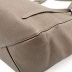 Celine Hippopotamus Phantom Small Belt Tote Shoulder Bag Leather Gray Jew Gold — view 3