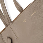 Celine Hippopotamus Phantom Small Belt Tote Shoulder Bag Leather Gray Jew Gold — view 7