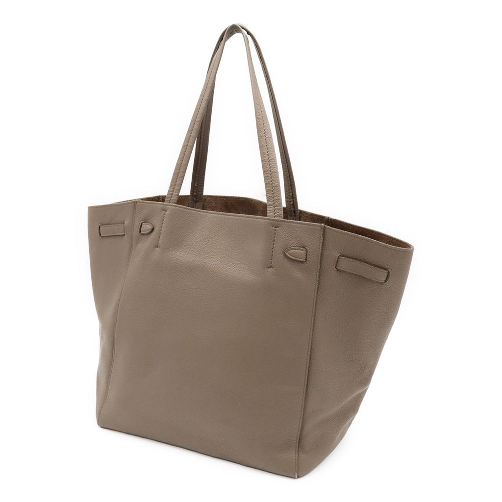 Celine Hippopotamus Phantom Small Belt Tote Shoulder Bag Leather Gray Jew Gold — view 2