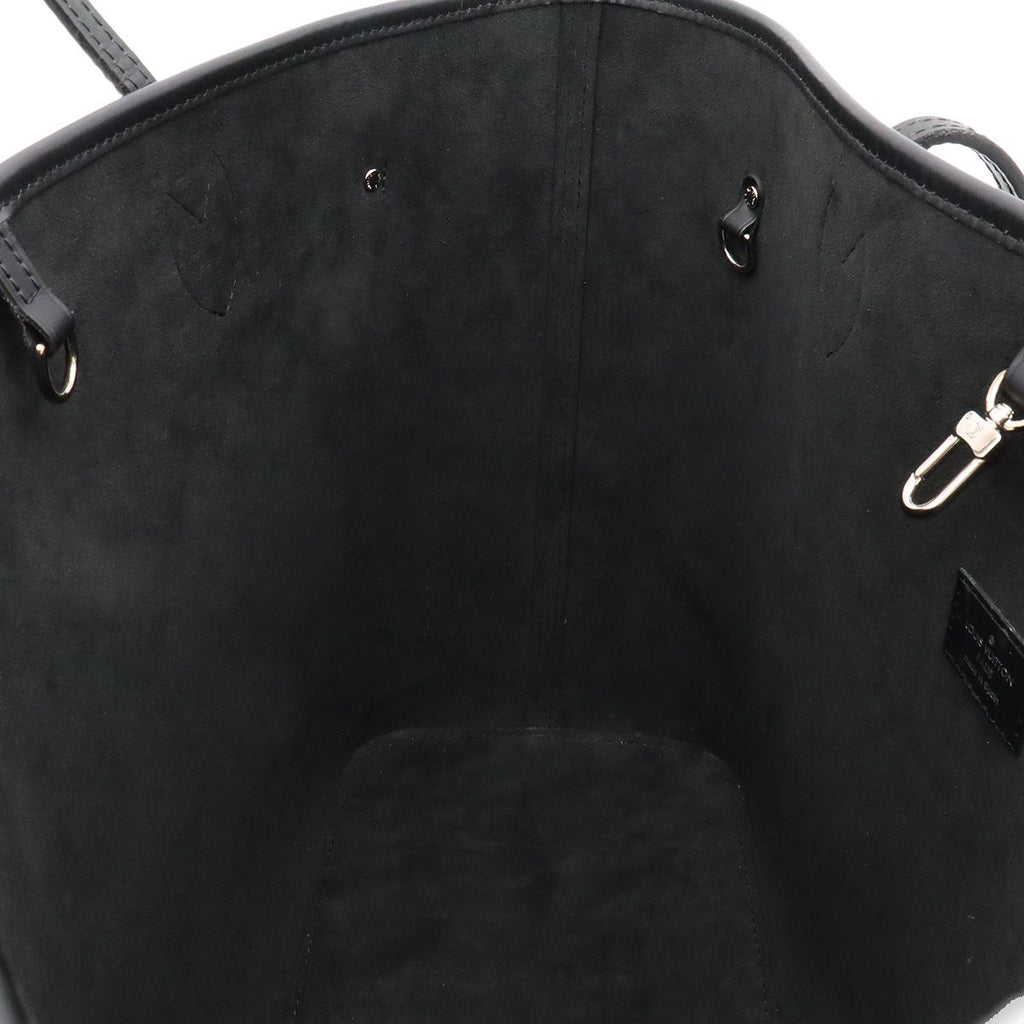 Louis Vuitton Epi Denim Neverfull MM Tote Shoulder Bag with Leather Blue Pouch — view 6