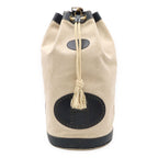 Hermes Lunch Logo Perforated Shoulder Bag Drawstring Toilette Ash Box Calf