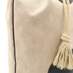 Hermes Lunch Logo Perforated Shoulder Bag Drawstring Toilette Ash Box Calf — view 8