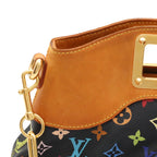 Louis Vuitton Monogram Multicolor Judy MM 2-Way Shoulder Bag Noir Black — view 6