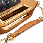 Louis Vuitton Monogram Multicolor Judy MM 2-Way Shoulder Bag Noir Black — view 4