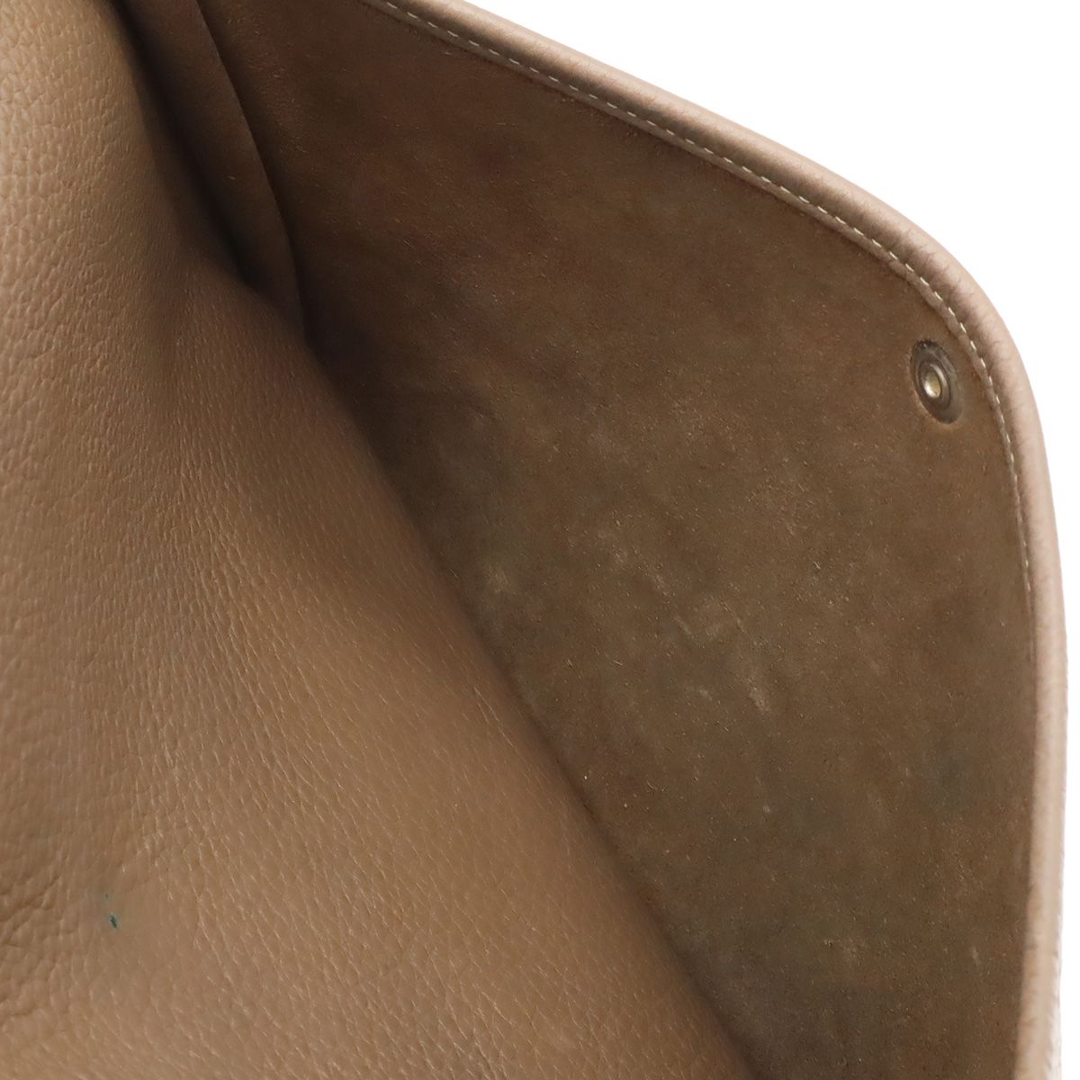 Hermes Evelyne 3 III GM Shoulder Bag Crossbody Togo Leather Etoupe Gray Silver — view 7