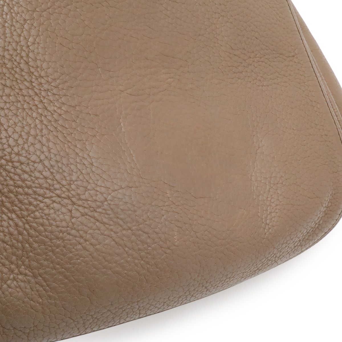 Hermes Evelyne 3 III GM Shoulder Bag Crossbody Togo Leather Etoupe Gray Silver — view 8