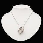 Louis Vuitton Ring Necklace Monogram Pendant Logo Charm Silver — view 6