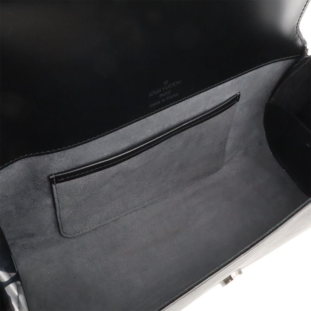 Louis Vuitton Epi Nocturne PM Shoulder Bag Semi Noir Black — view 6