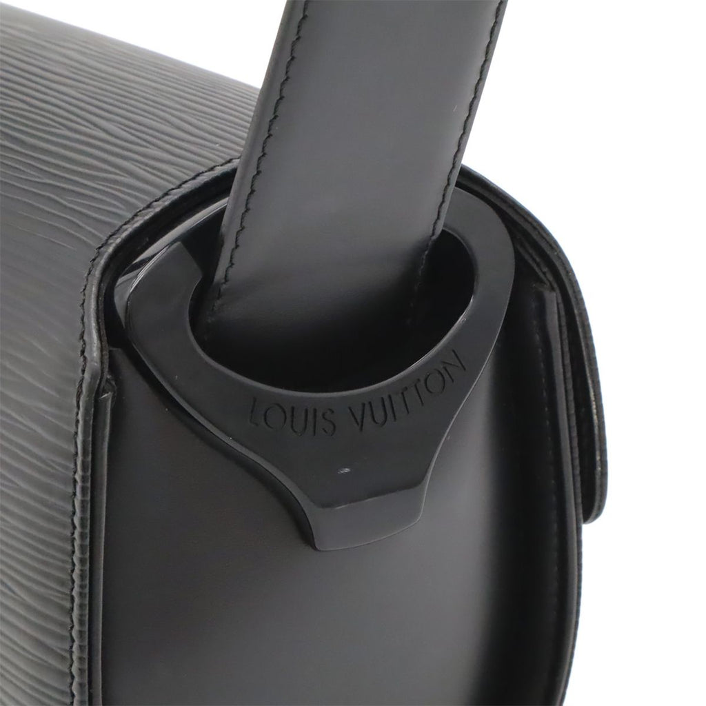 Louis Vuitton Epi Nocturne PM Shoulder Bag Semi Noir Black — view 7