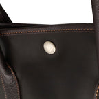 Hermes Garden Party PM Tote Amazonia Leather Khaki Brown Silver — view 7