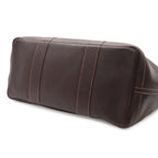 Hermes Garden Party PM Tote Amazonia Leather Khaki Brown Silver — view 5