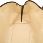Hermes Garden Party PM Tote Amazonia Leather Khaki Brown Silver — view 8