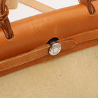 Hermes Herbag PM 2-Way Shoulder Bag Toile Officier GM Black Natural — view 8