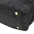 Chanel New Travel Line Tote GM Shoulder Bag Nylon Jacquard Leather Black — view 3