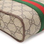 Gucci Ophidia Mini Messenger Bag GG Supreme Sherry Line Pochette Beige — view 3