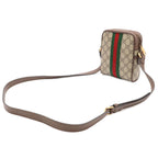 Gucci Ophidia Mini Messenger Bag GG Supreme Sherry Line Pochette Beige — view 2