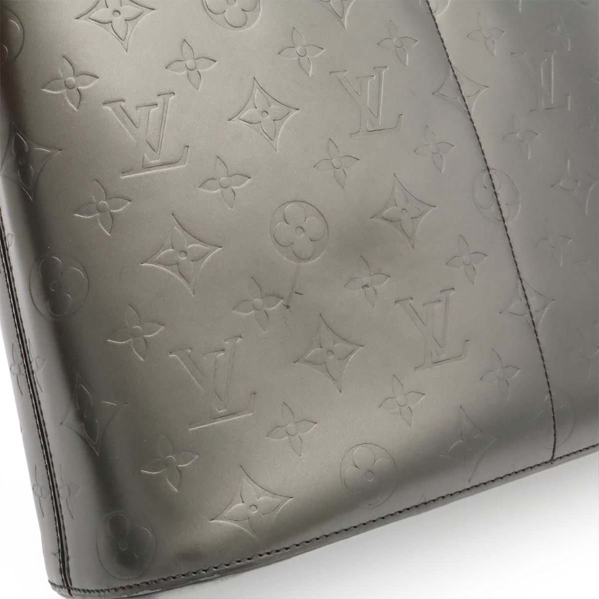 Louis Vuitton Monogram Matte Sutter Shoulder Bag Leather Noir — view 9