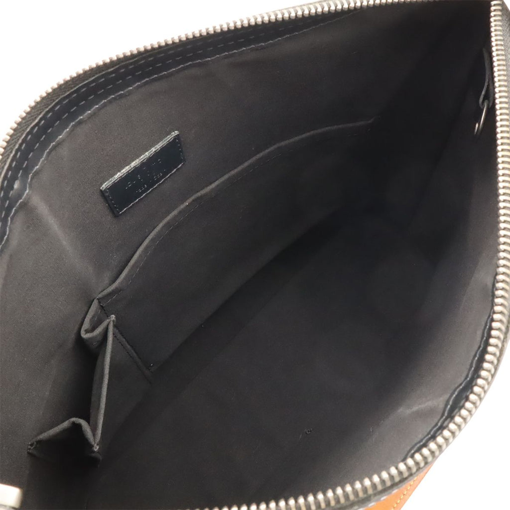 Louis Vuitton Monogram Matte Sutter Shoulder Bag Leather Noir — view 6