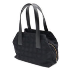 Chanel New Travel Line Tote Nylon Jacquard Leather Black — view 2