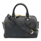 Louis Vuitton Monogram Empreinte Speedy Bandouliere 20 2-Way Shoulder Bag Noir