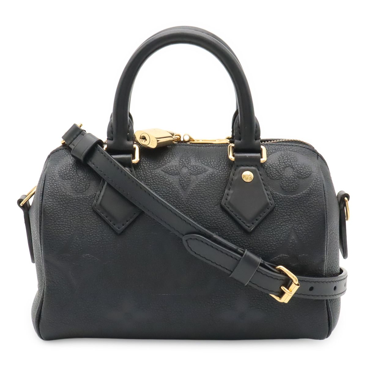 Louis Vuitton Monogram Empreinte Speedy Bandouliere 20 2-Way Shoulder Bag Noir