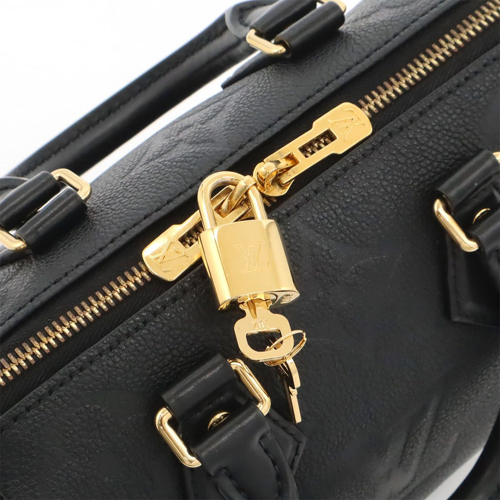 Louis Vuitton Monogram Empreinte Speedy Bandouliere 20 2-Way Shoulder Bag Noir — view 5