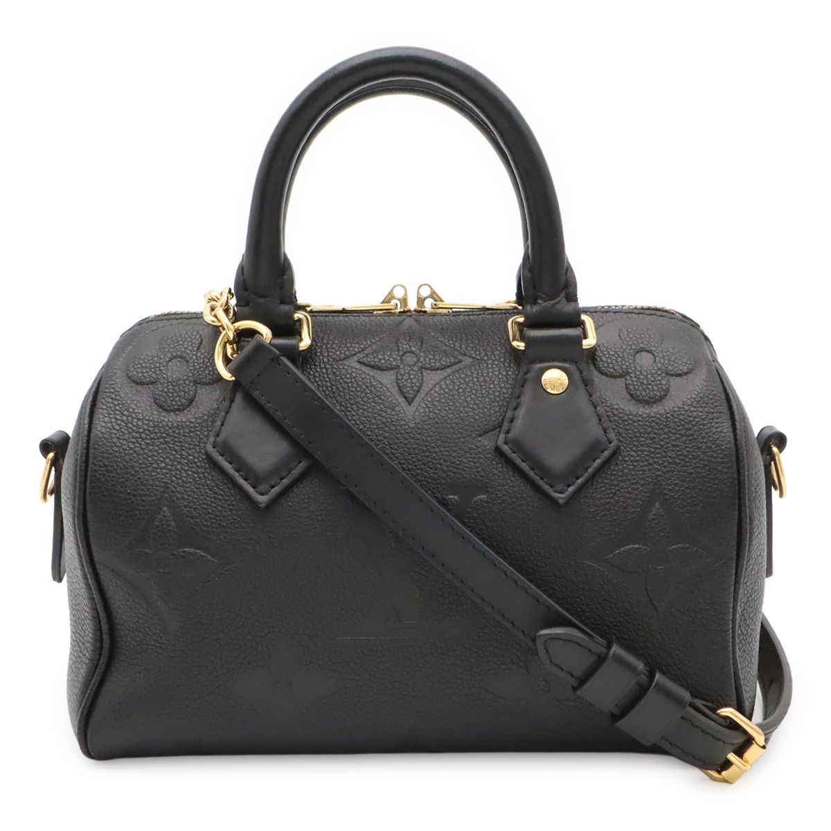 Louis Vuitton Monogram Empreinte Speedy Bandouliere 20 2-Way Shoulder Bag Noir