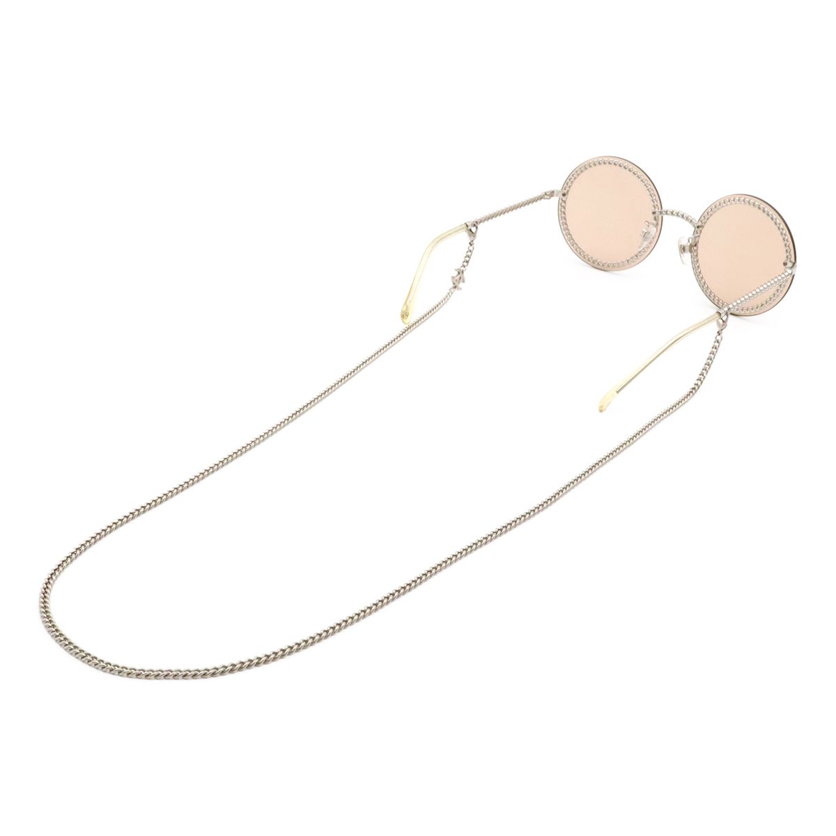 Chanel Glass Chain Sunglasses Round Eyewear — view 2
