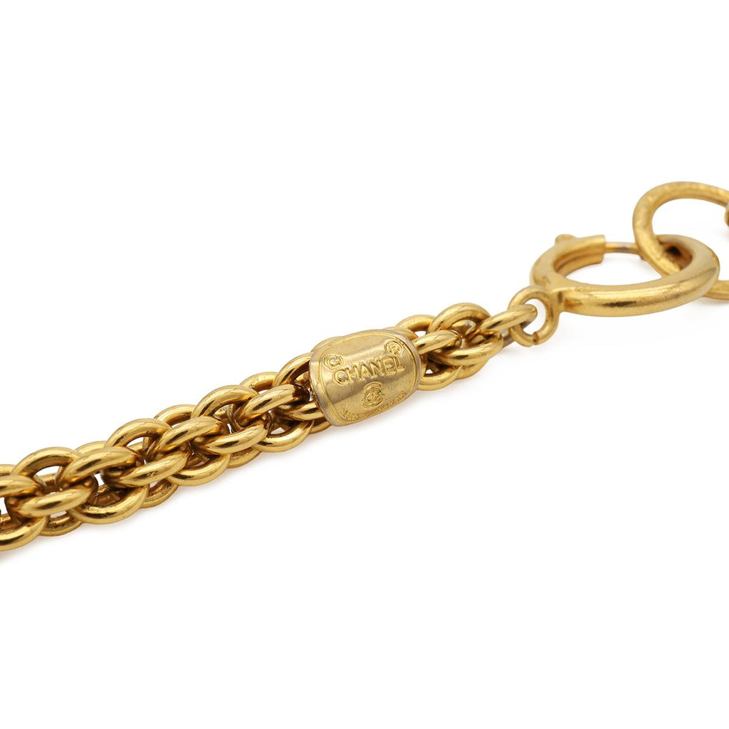 Chanel CC Logo CC Mark Watermark Ball Chain Pendant Gold Plated — view 7