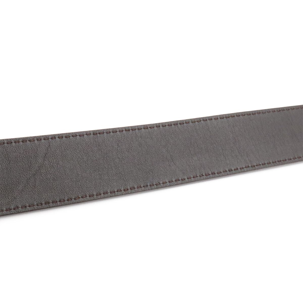 Louis Vuitton Damier Infini Boston Belt 35 Reversible Mocha Dark Brown Gold 90 — view 7