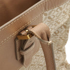 Loewe Anagram All Over Pattern Tote Shoulder Bag Leather Jacquard Canvas Pink — view 6