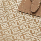 Loewe Anagram All Over Pattern Tote Shoulder Bag Leather Jacquard Canvas Pink — view 4