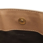 Loewe Anagram All Over Pattern Tote Shoulder Bag Leather Jacquard Canvas Pink — view 8