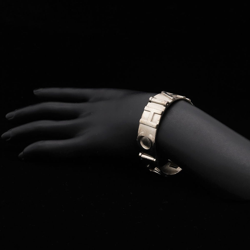 Chanel Logo Bracelet Bangle Metal Silver — view 7