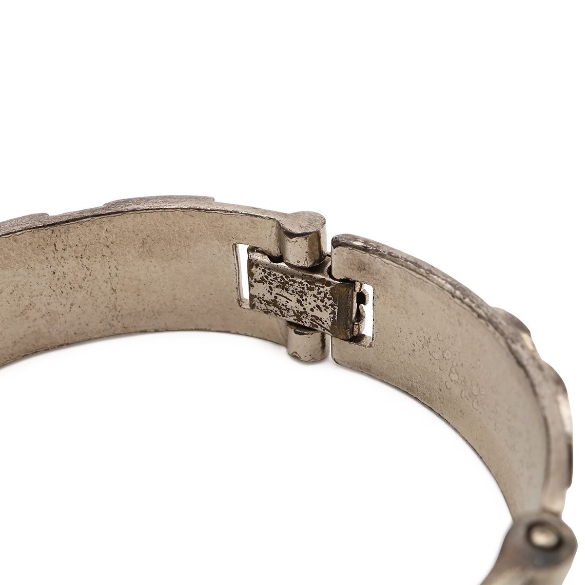 Chanel Logo Bracelet Bangle Metal Silver — view 6