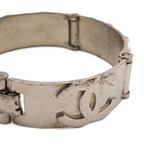 Chanel Logo Bracelet Bangle Metal Silver — view 4