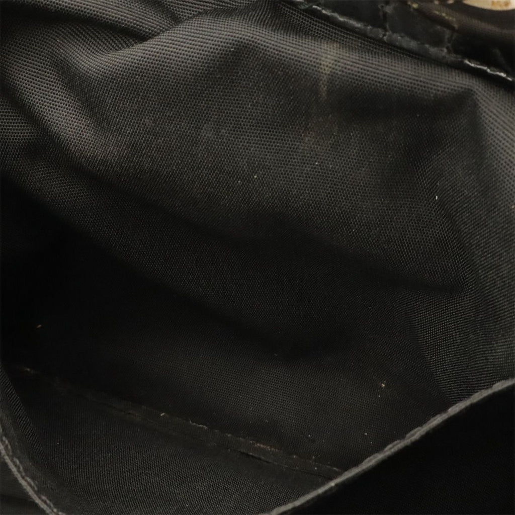 Dior Cannage Tote Enamel Black Silver — view 9