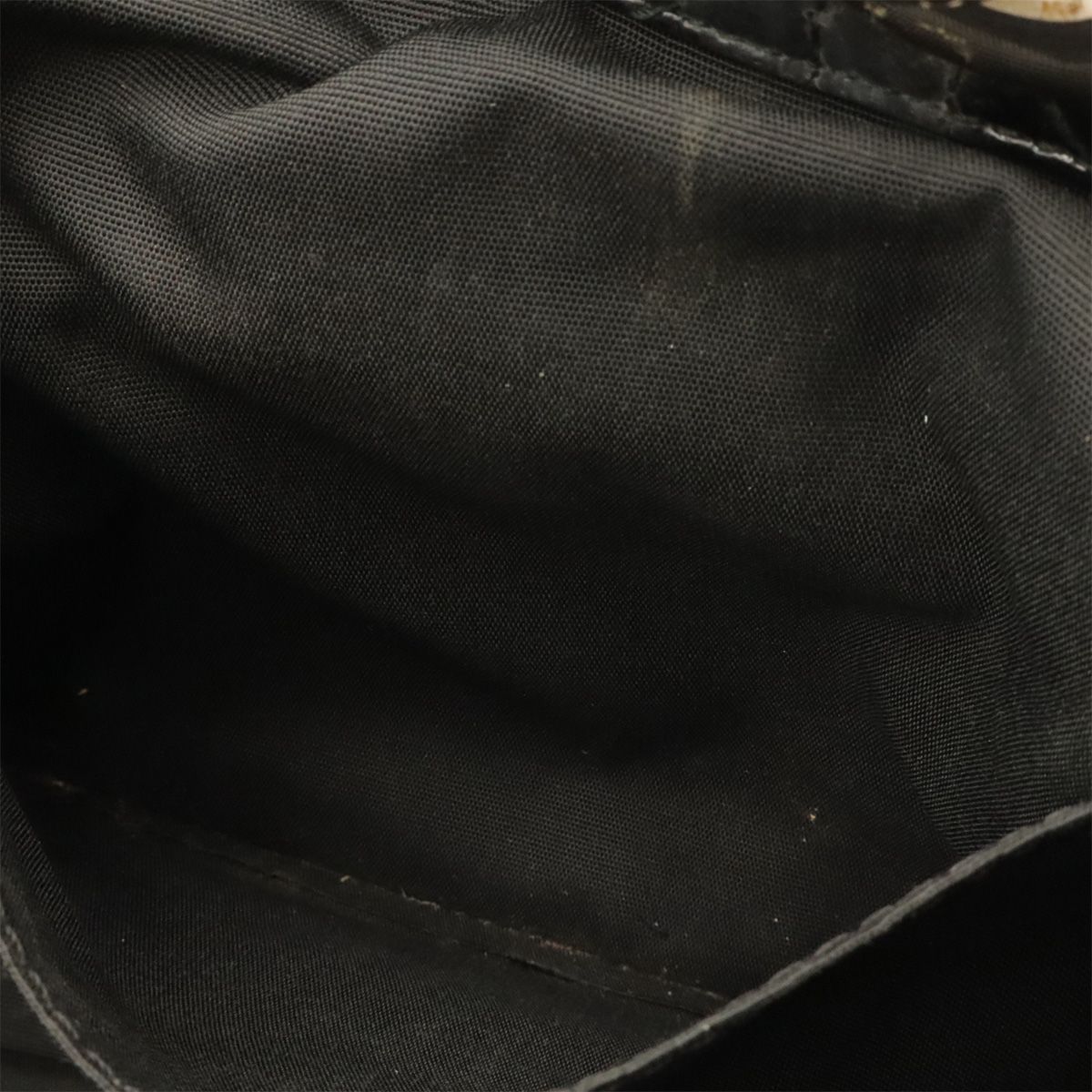 Dior Cannage Tote Enamel Black Silver — view 9
