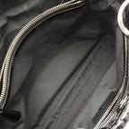 Dior Cannage Tote Enamel Black Silver — view 7