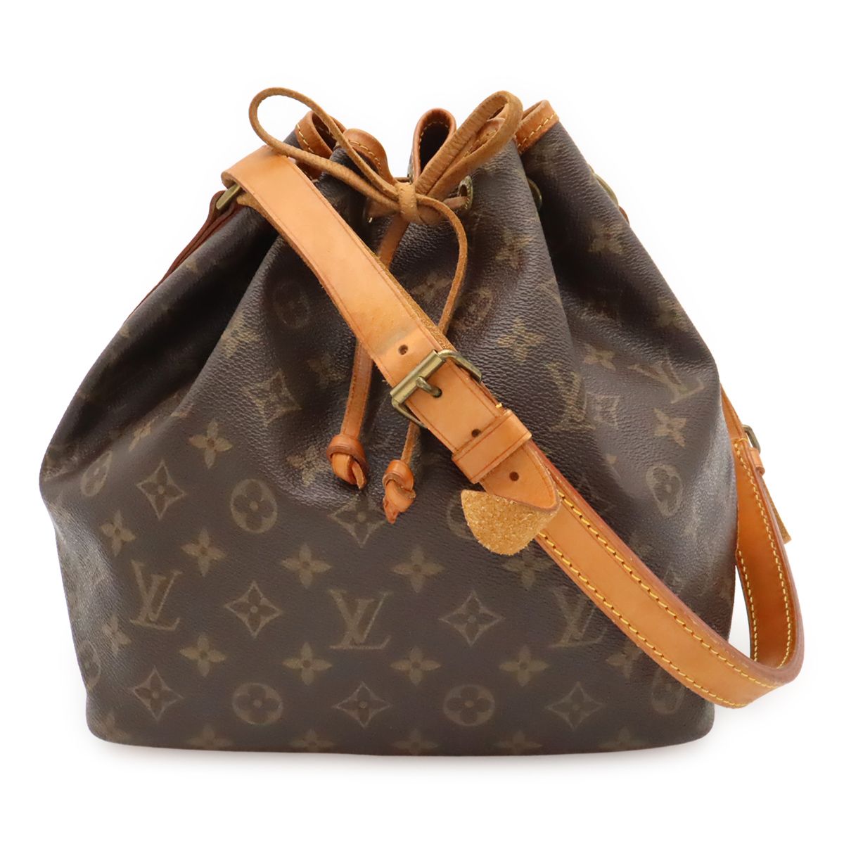 Louis Vuitton Monogram Petit Noe Shoulder Bag Semi Drawstring