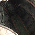 Gucci GG Supreme Plus Shoulder Bag Crossbody Leather Khaki Beige Dark Brown Gold — view 8