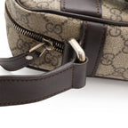 Gucci GG Supreme Plus Shoulder Bag Crossbody Leather Khaki Beige Dark Brown Gold — view 5