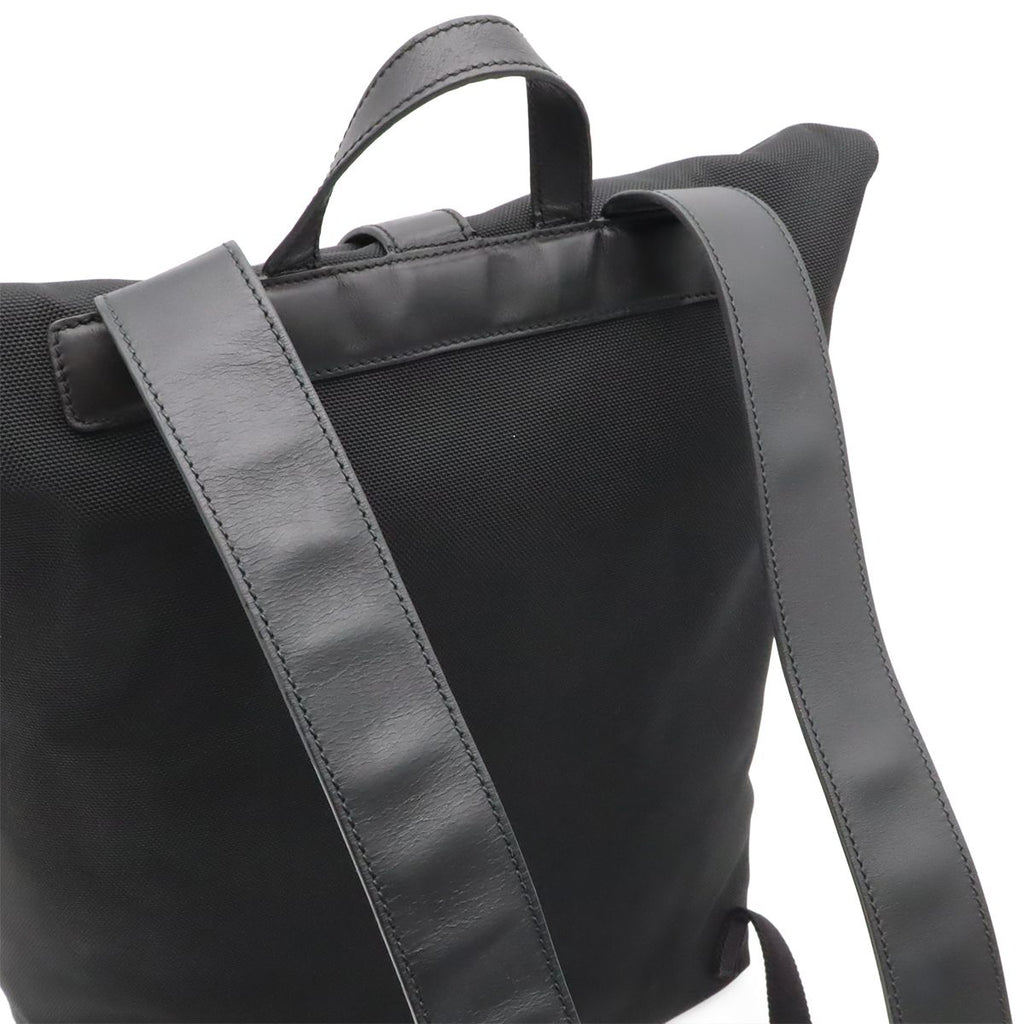 Gucci Band Techno Canvas Web Line Sherry Backpack Leather Black Green — view 4
