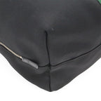 Gucci Band Techno Canvas Web Line Sherry Backpack Leather Black Green — view 3