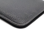 Hermes Dogon Duo GM Wallet fold Togo Leather Black Gold Coin Case — view 3