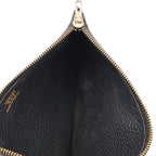 Hermes Dogon Duo GM Wallet fold Togo Leather Black Gold Coin Case — view 9