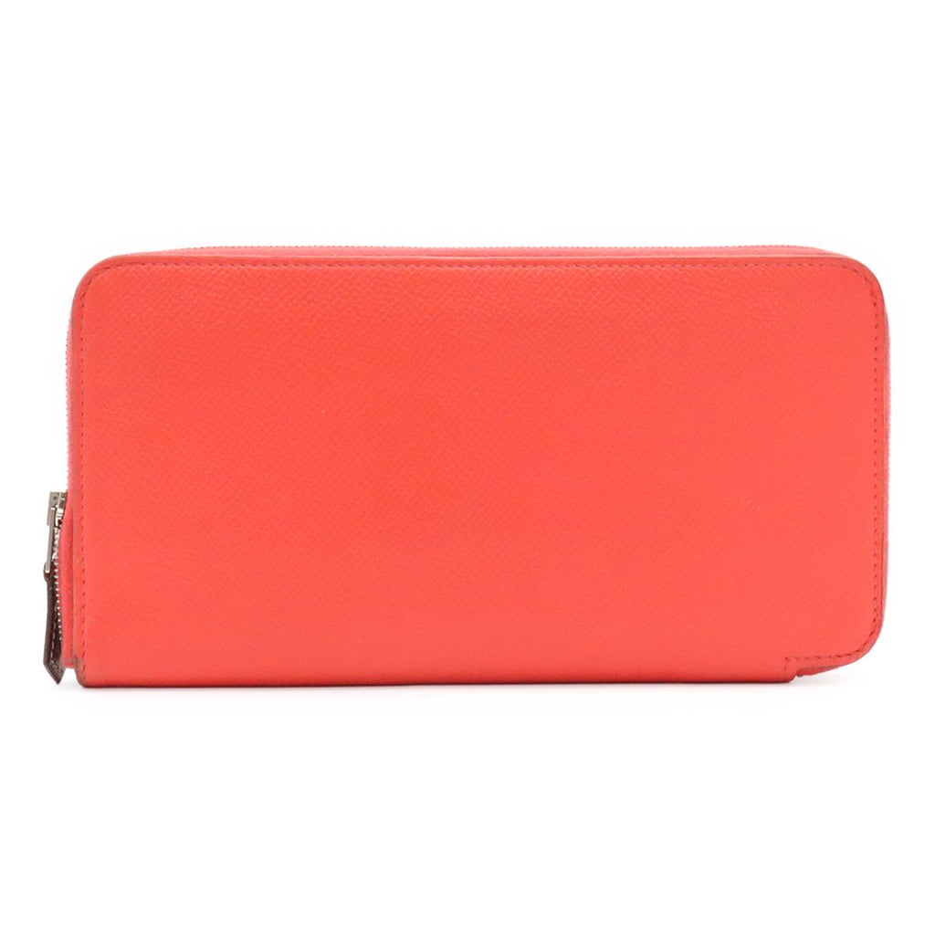 Hermes Azap Long Silk in Zip Around Wallet Veau Rose Jaipur Pink Silver