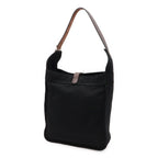 Hermes Marwari PM Shoulder Bag Canvas Leather Black Dark Brown — view 2